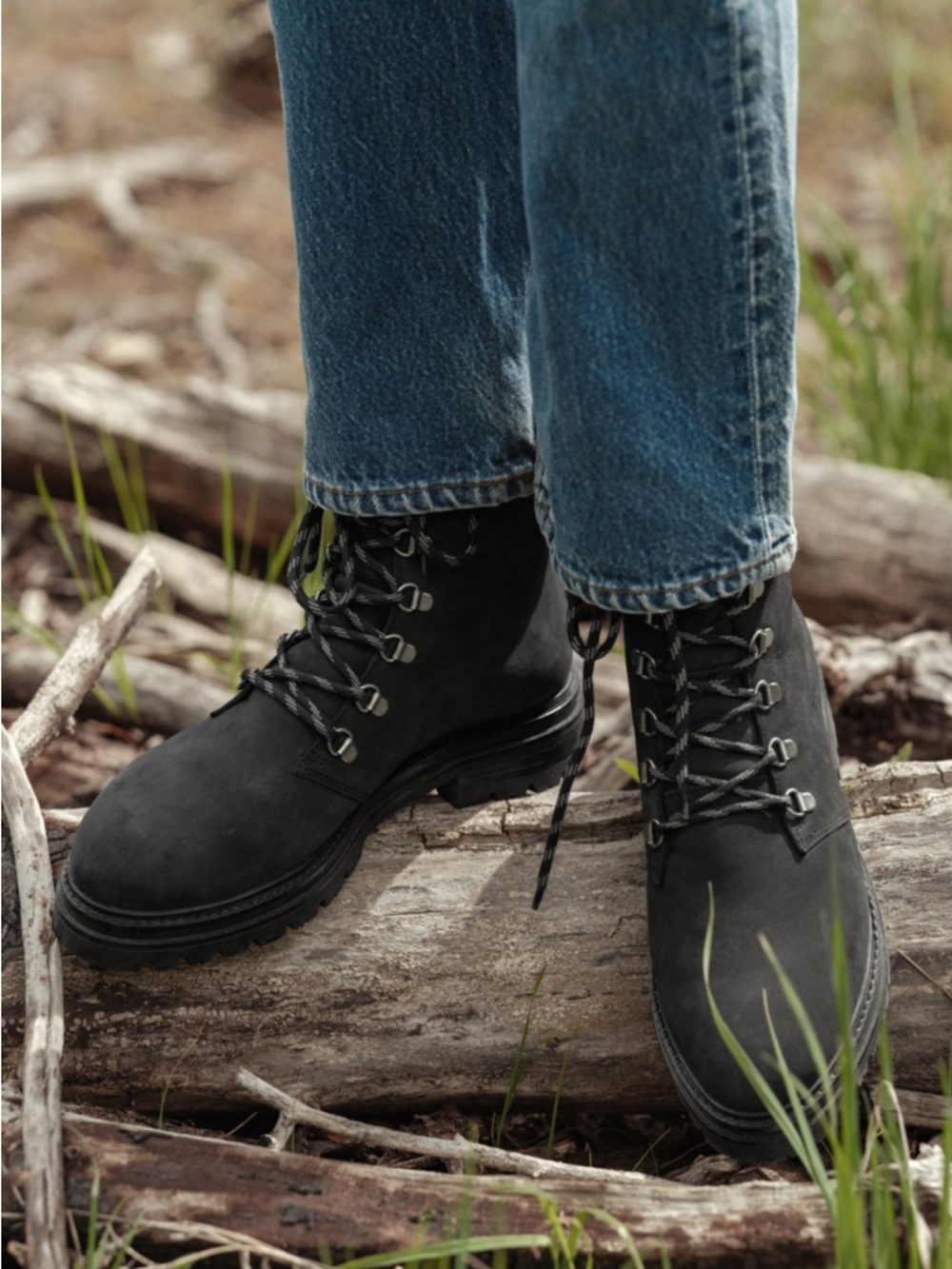Jenni Kayne Oiled Leather Mountain Boot Black